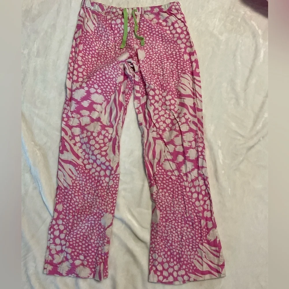 Y2K Victorias Secret Pink Leopard Cotton Pajama Set